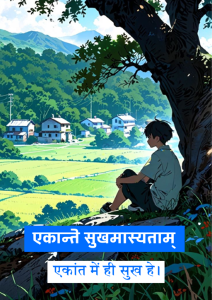 Solitude sanskrit poster | Ekant sanskrit poster